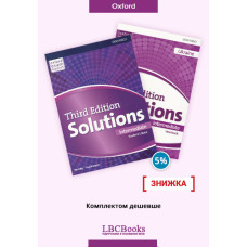 Комплект: Підручник і зошит Solutions Intermediate Pack
