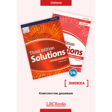 Комплект: Підручник і зошит Solutions Pre-Intermediate Pack