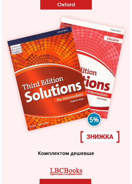 Solutions 3rd Edition Pre-Intermediate Pack